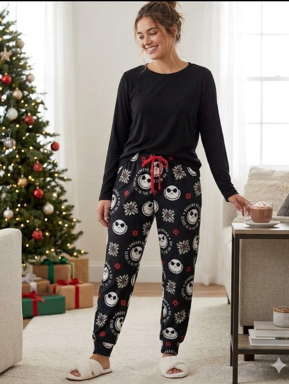 Disney Nightmare Before Christmas Women's Pajama Pants - Picture 1 of 8